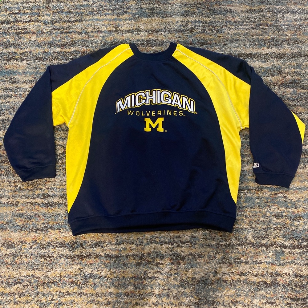 Michigan Wolverines vintage starter crewneck 31x28